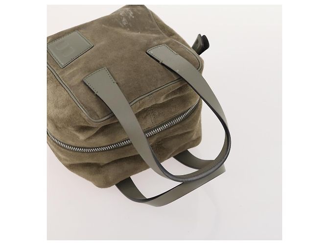 BALLY Dior Fendi Borsa a Spalla in Camoscio a Nido d'Api 3 Set Grigio Blu Marino Nero Auth 172316 Marrone Blu navy - vista 12