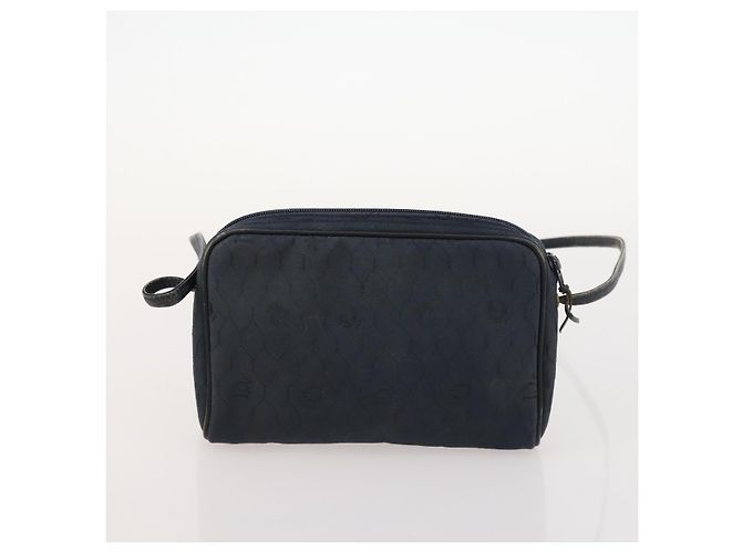 BALLY Dior Fendi Borsa a Spalla in Camoscio a Nido d'Api 3 Set Grigio Blu Marino Nero Auth 172316 Marrone Blu navy - vista 17