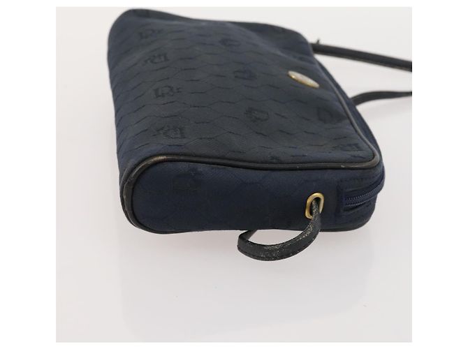 BALLY Dior Fendi Borsa a Spalla in Camoscio a Nido d'Api 3 Set Grigio Blu Marino Nero Auth 172316 Marrone Blu navy - vista 18