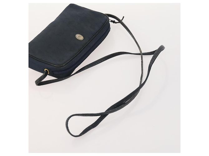 BALLY Dior Fendi Borsa a Spalla in Camoscio a Nido d'Api 3 Set Grigio Blu Marino Nero Auth 172316 Marrone Blu navy - vista 19