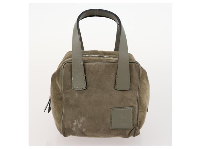 BALLY Dior Fendi Borsa a Spalla in Camoscio a Nido d'Api 3 Set Grigio Blu Marino Nero Auth 172316 Marrone Blu navy - vista 9