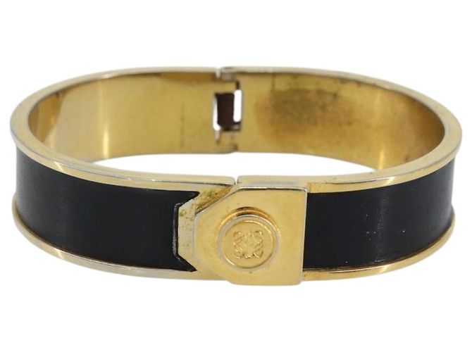 Bracciale bangle in metallo nero LOEWE Auth bs33970 - vista 2