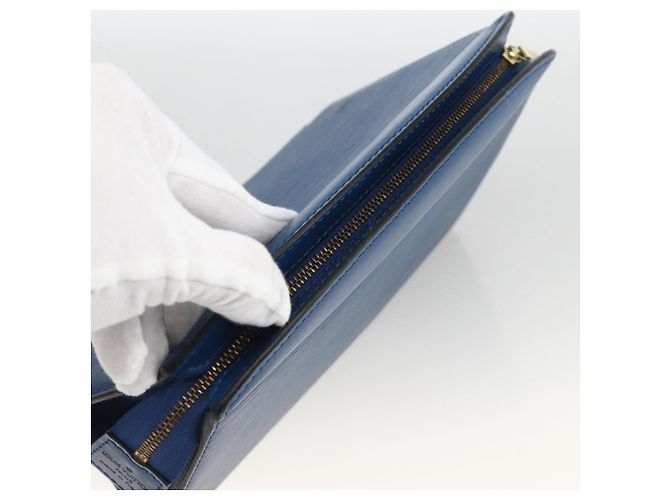 LOUIS VUITTON Epi Trousse Crete Pouch Blu M48405 LV Auth ka3162 - vista 5