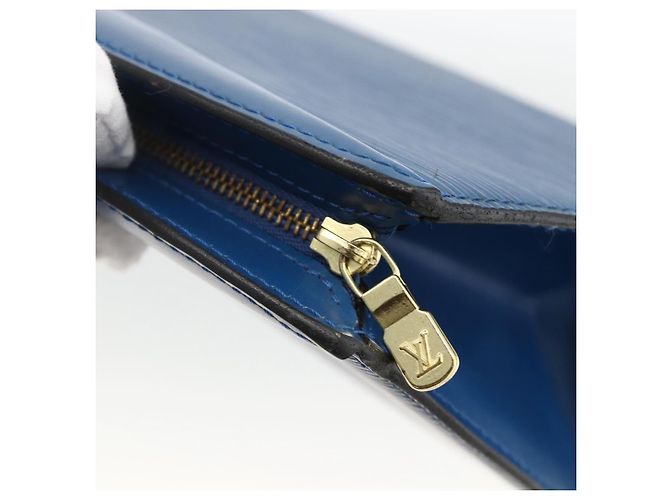 LOUIS VUITTON Epi Trousse Crete Pouch Blu M48405 LV Auth ka3162 - vista 8