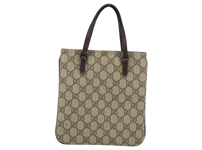 Gucci Borsa a mano GG Supreme in PVC beige 114600 Auth ep13815 - vista 2