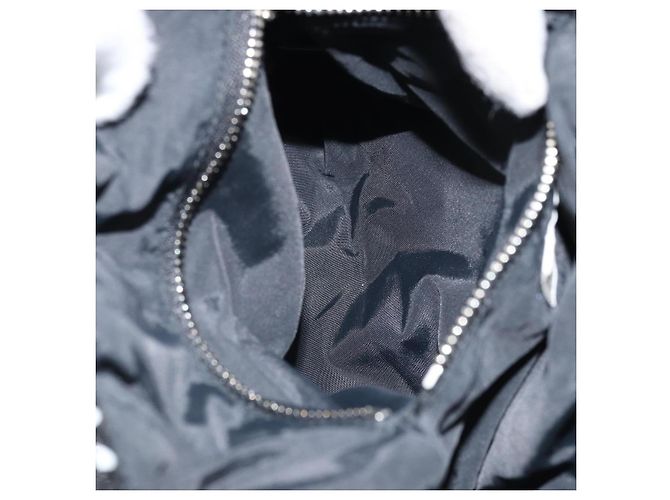 Borsa a Spalla Miu Miu in Tela Nera Argento Auth BSZ027 Nero - vista 21