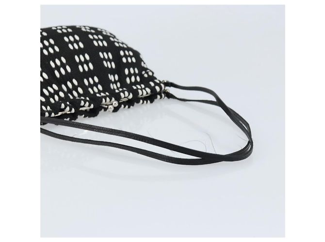 Borsa a Spalla Miu Miu in Tela Nera Argento Auth BSZ027 Nero - vista 7