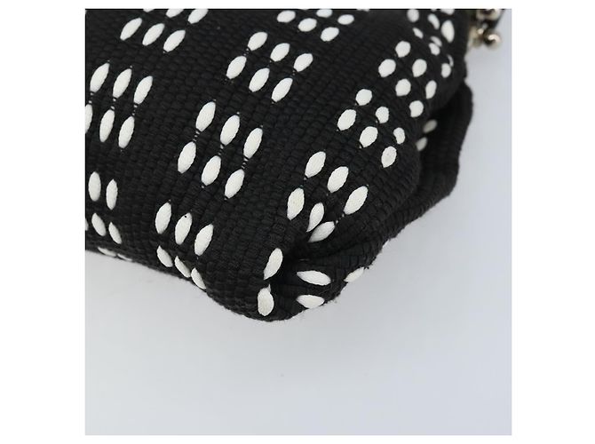 Borsa a Spalla Miu Miu in Tela Nera Argento Auth BSZ027 Nero - vista 9