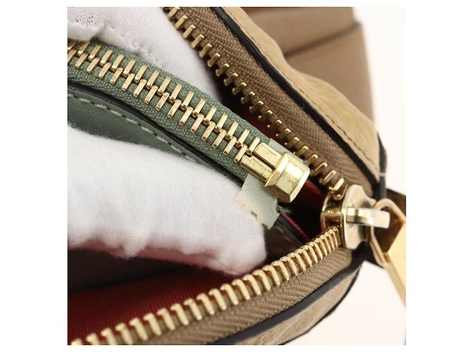 Chloé Borsa Tote Angie in pelle marrone e oro Auth 174567 D'oro - vista 10