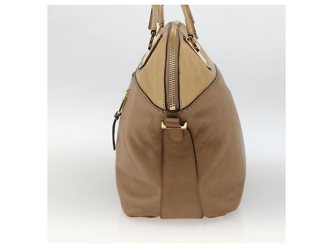 Chloé Borsa Tote Angie in pelle marrone e oro Auth 174567 D'oro - vista 4