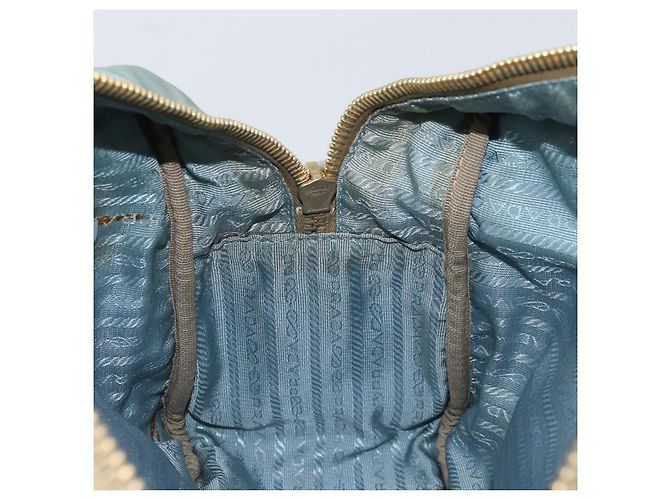 PRADA Borsa a mano in nylon azzurro chiaro oro Auth mr2145A D'oro Blu chiaro - vista 21