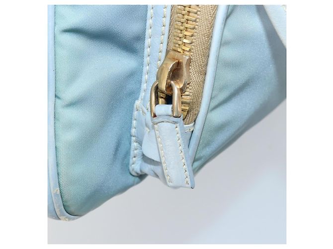 PRADA Borsa a mano in nylon azzurro chiaro oro Auth mr2145A D'oro Blu chiaro - vista 25