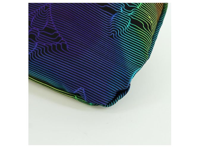 LOUIS VUITTON Pochette Bolsa Reversible Nylon Multicolor M68777 LV Auth LNZ761SAM Monograma - vista 14