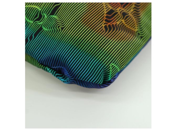 LOUIS VUITTON Pochette Bolsa Reversible Nylon Multicolor M68777 LV Auth LNZ761SAM Monograma - vista 15