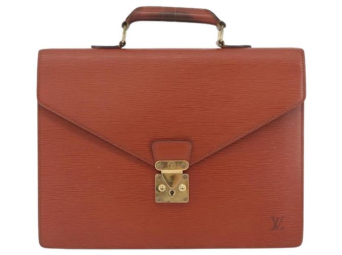 LOUIS VUITTON Cartella Consulente Epi Marrone M54423 LV Auth BA11220 - vista 13