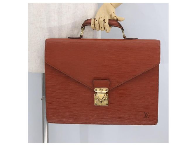 LOUIS VUITTON Cartella Consulente Epi Marrone M54423 LV Auth BA11220 - vista 26