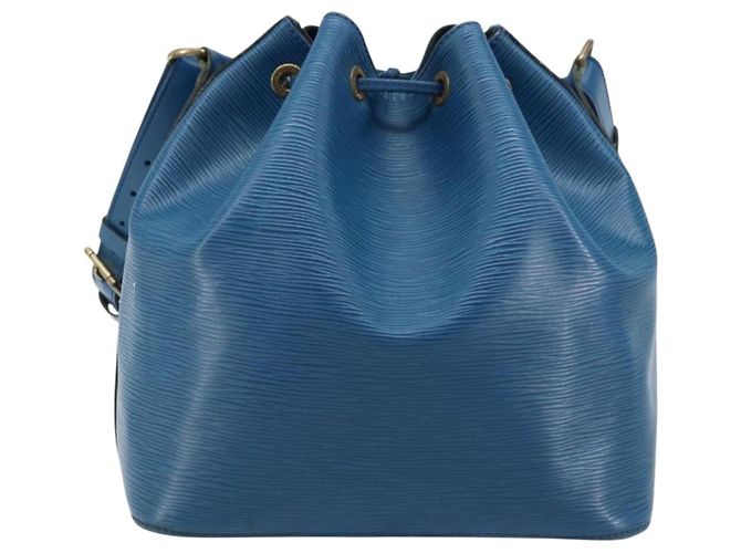 Noe LOUIS VUITTON Borsa a Spalla Petit Noé Epi Blu M44105 LV Auth ARZ155 - vista 2