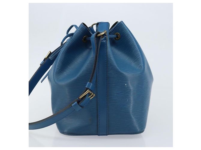 Noe LOUIS VUITTON Borsa a Spalla Petit Noé Epi Blu M44105 LV Auth ARZ155 - vista 3