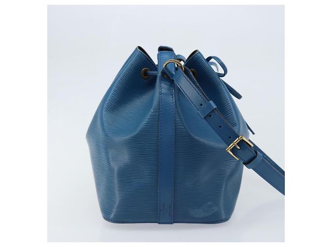 Noe LOUIS VUITTON Borsa a Spalla Petit Noé Epi Blu M44105 LV Auth ARZ155 - vista 4