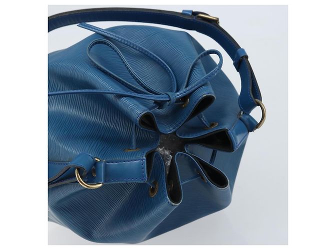 Noe LOUIS VUITTON Borsa a Spalla Petit Noé Epi Blu M44105 LV Auth ARZ155 - vista 6