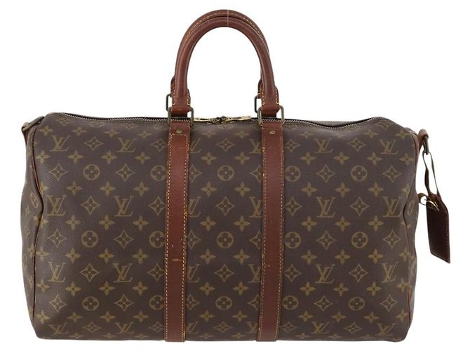 LOUIS VUITTON Monogram Keepall Bandouliere 45 Borsa Boston M41418 LV Auth bs33409 Monogramma - vista 13