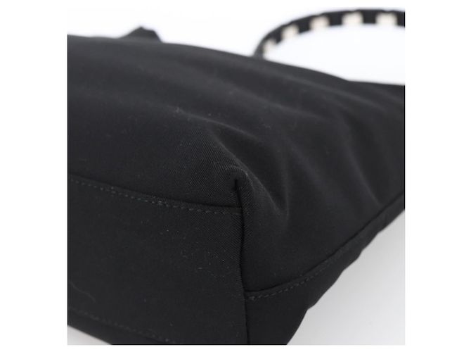 Borsa a Spalla Vala in Tela Nera Argento Auth 170077 di Salvatore Ferragamo Nero - vista 9