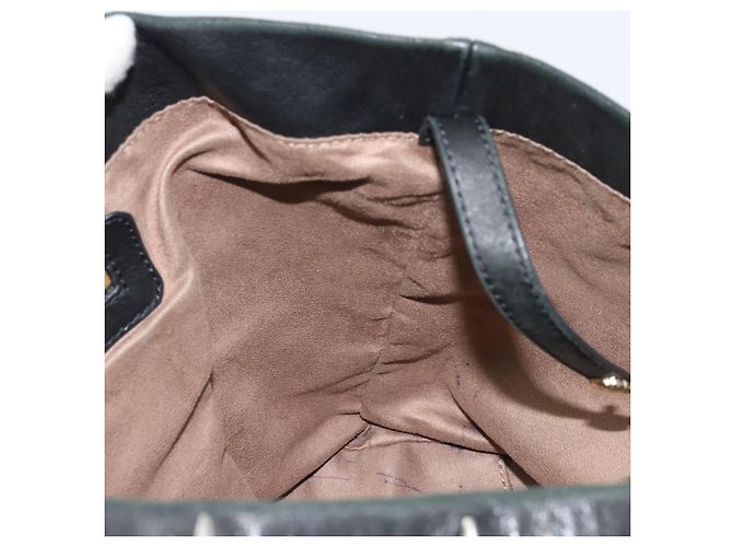 Borsa Tote Jimmy Choo Pelle Nera Oro Auth 174476 Nero D'oro - vista 17