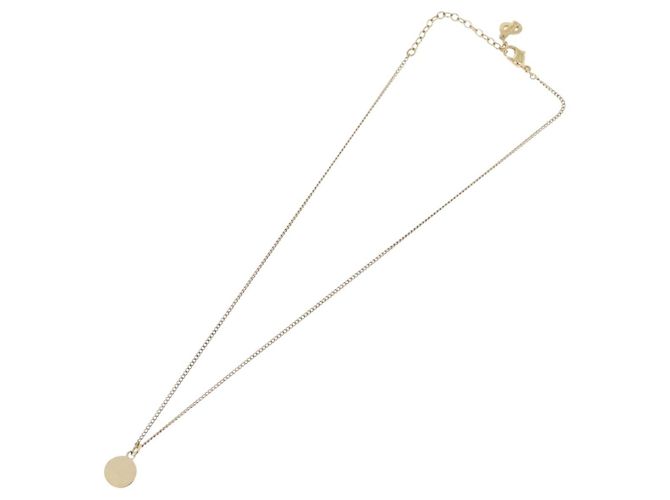 Collana Christian Dior metallo tono oro Auth BA11482 - vista 10