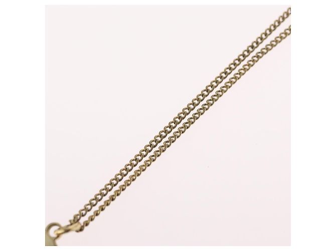 Collana Christian Dior metallo tono oro Auth BA11482 - vista 12
