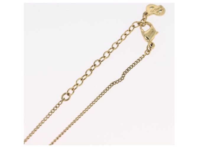 Collana Christian Dior metallo tono oro Auth BA11482 - vista 16