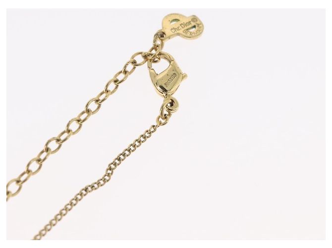 Collana Christian Dior metallo tono oro Auth BA11482 - vista 17