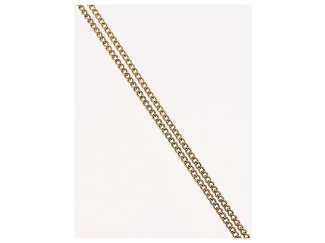 Collana Christian Dior metallo tono oro Auth BA11482 - vista 5