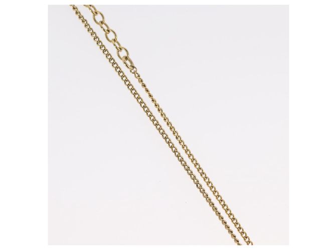 Collana Christian Dior metallo tono oro Auth BA11482 - vista 7