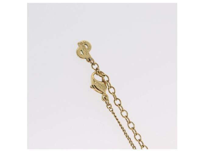 Collana Christian Dior metallo tono oro Auth BA11482 - vista 9