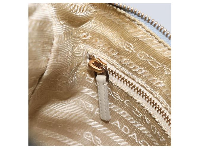 PRADA Sac à épaule en chaîne Nylon Bleu Clair Or Auth LNZ688V Doré - vue 22