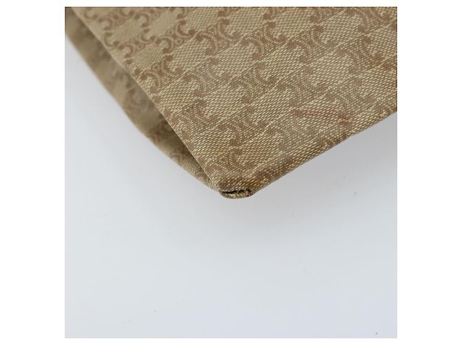 Céline Borsa a mano in tela Macadam CELINE PVC Beige Oro Auth BSZ357 D'oro - vista 14