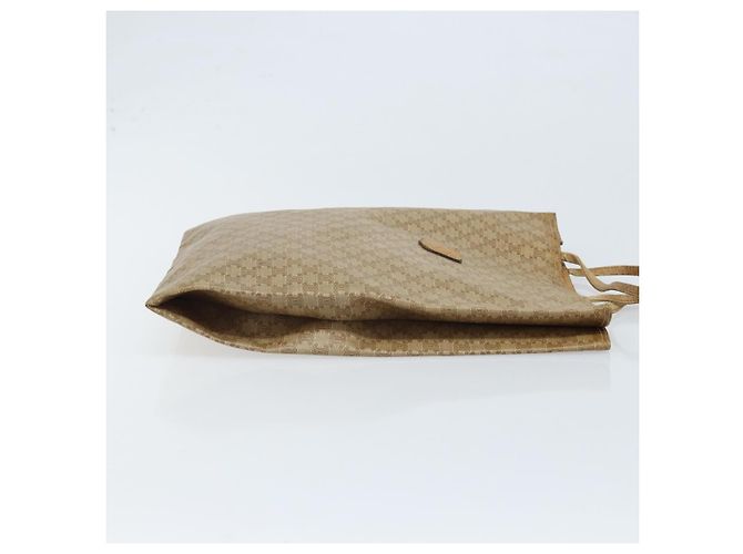 Céline Borsa a mano in tela Macadam CELINE PVC Beige Oro Auth BSZ357 D'oro - vista 3