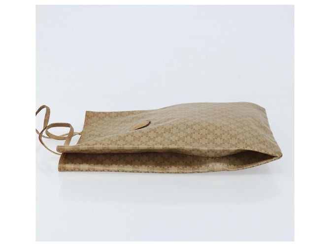 Céline Borsa a mano in tela Macadam CELINE PVC Beige Oro Auth BSZ357 D'oro - vista 4