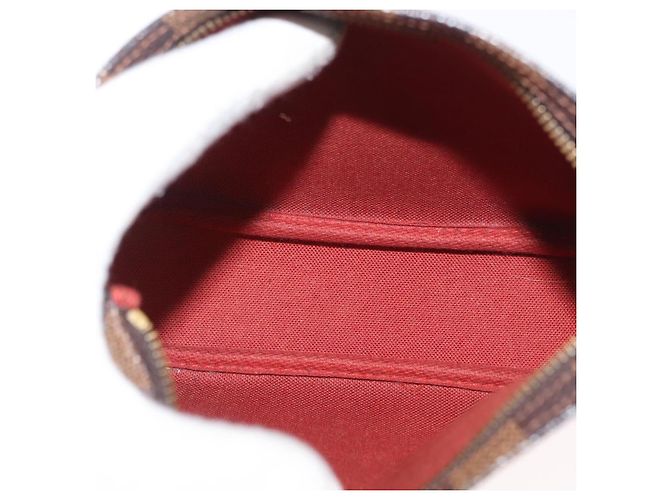 LOUIS VUITTON Pochette per Trucco Damier Ebene N51982 LV Auth ARZ134 - vista 11