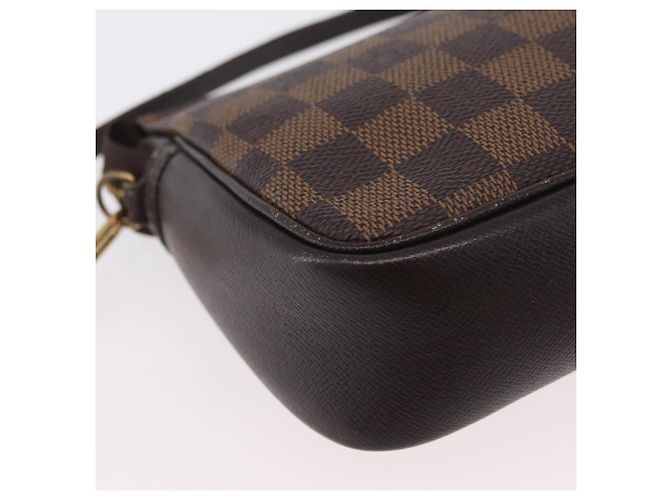 LOUIS VUITTON Pochette per Trucco Damier Ebene N51982 LV Auth ARZ134 - vista 16