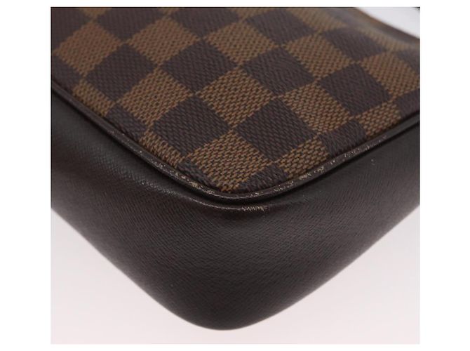 LOUIS VUITTON Pochette per Trucco Damier Ebene N51982 LV Auth ARZ134 - vista 17