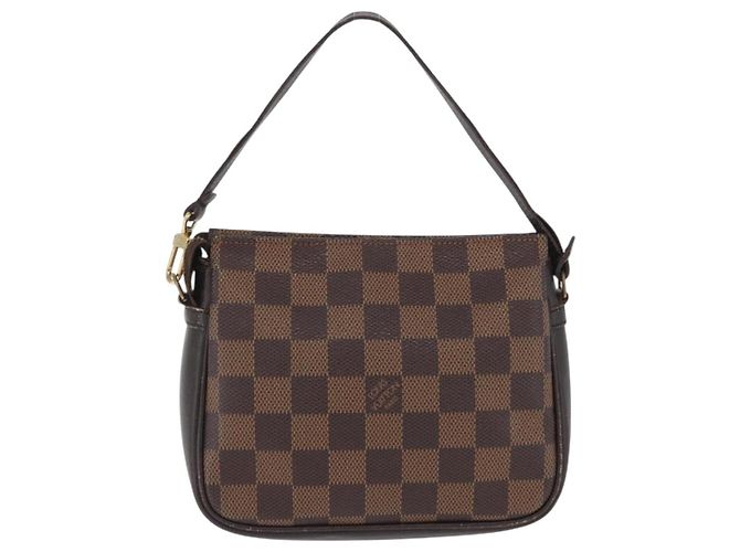 LOUIS VUITTON Pochette per Trucco Damier Ebene N51982 LV Auth ARZ134 - vista 2