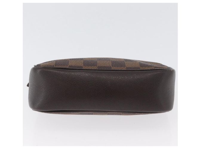 LOUIS VUITTON Pochette per Trucco Damier Ebene N51982 LV Auth ARZ134 - vista 5