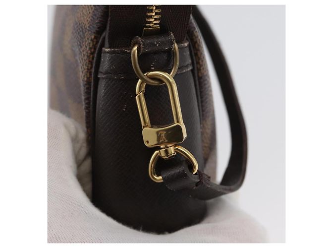 LOUIS VUITTON Pochette per Trucco Damier Ebene N51982 LV Auth ARZ134 - vista 9