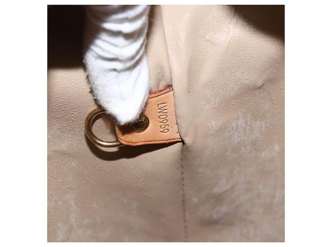 LOUIS VUITTON Borsa a Mano Houston Monogram Vernis Beige M91004 LV Auth ka3171 - vista 12
