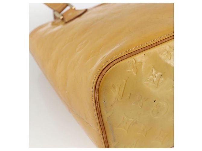 LOUIS VUITTON Borsa a Mano Houston Monogram Vernis Beige M91004 LV Auth ka3171 - vista 15