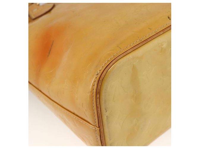 LOUIS VUITTON Borsa a Mano Houston Monogram Vernis Beige M91004 LV Auth ka3171 - vista 17