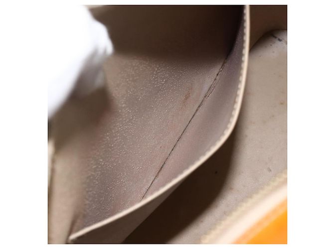 LOUIS VUITTON Borsa a Mano Houston Monogram Vernis Beige M91004 LV Auth ka3171 - vista 23