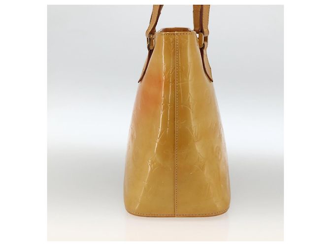 LOUIS VUITTON Borsa a Mano Houston Monogram Vernis Beige M91004 LV Auth ka3171 - vista 3