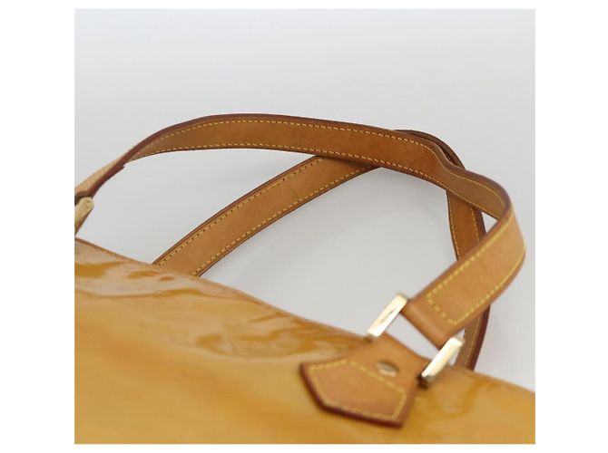 LOUIS VUITTON Borsa a Mano Houston Monogram Vernis Beige M91004 LV Auth ka3171 - vista 8